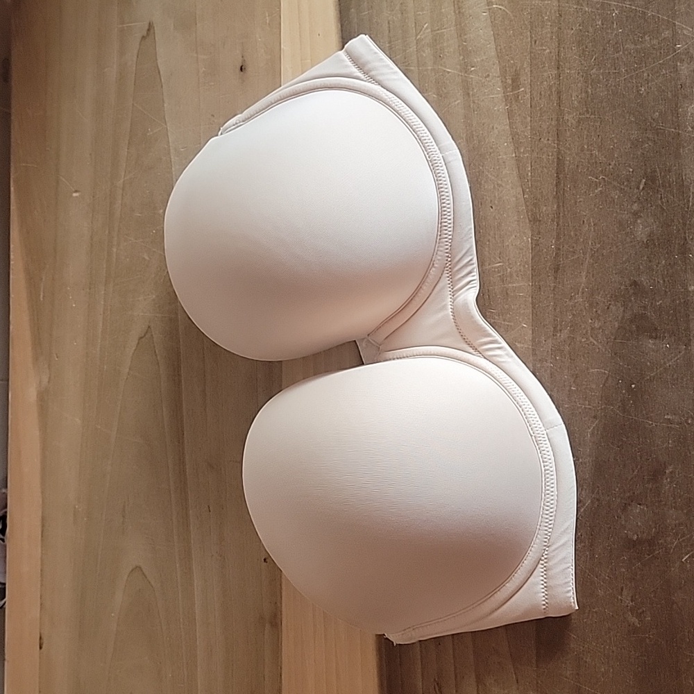 Wacoal Red Carpet Underwire Beige Nude Strapless Bra Size 36 DDD As Is